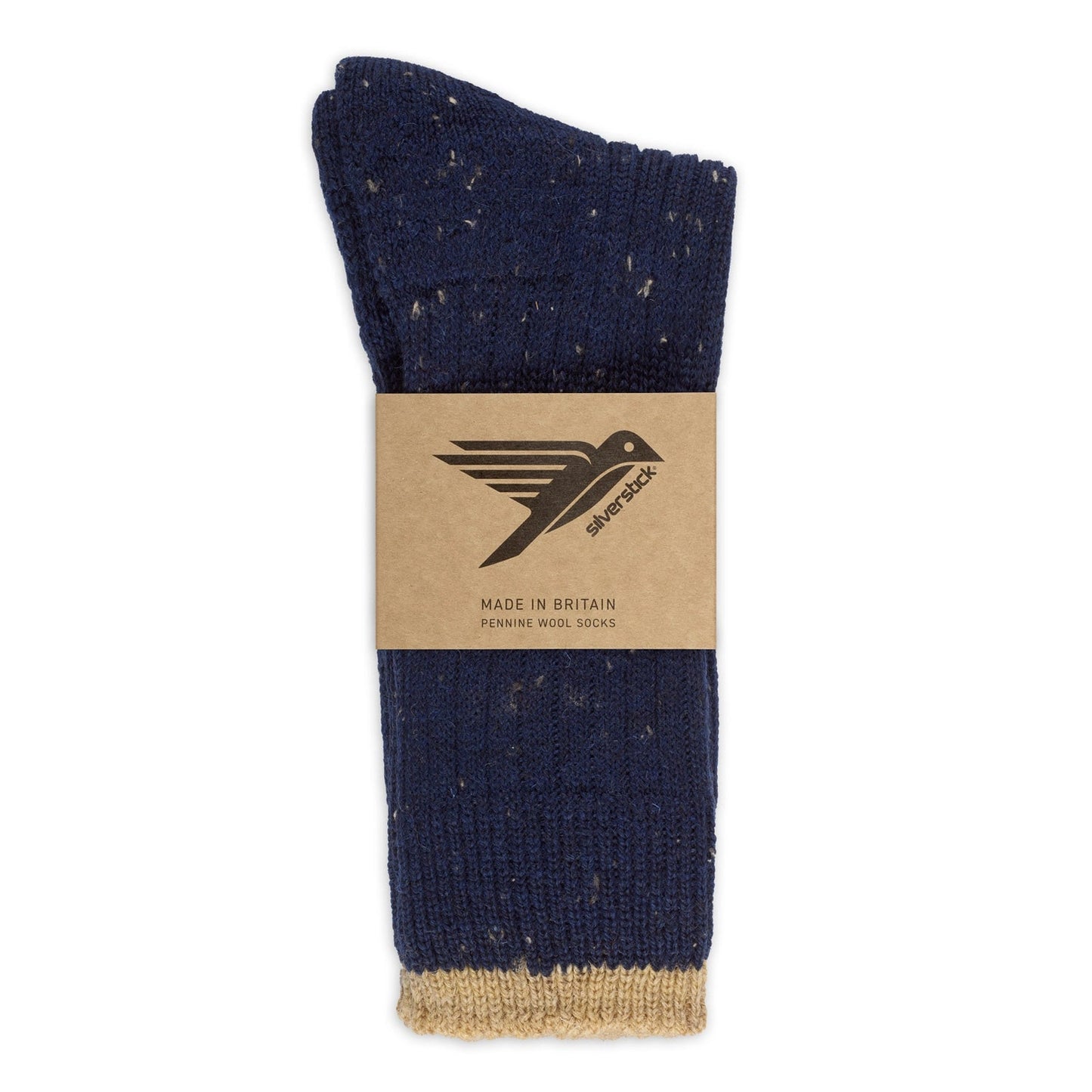 Silverstick Pennine Wool Socks, Navy - UK 8-10