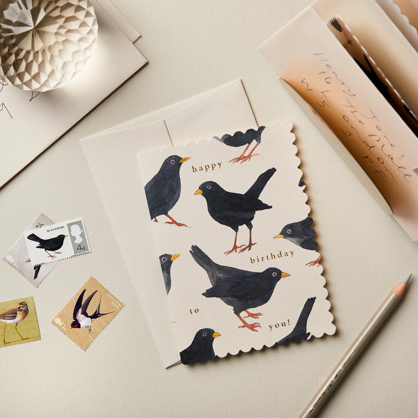 Blackbird 'Happy Birthday to You !' Card