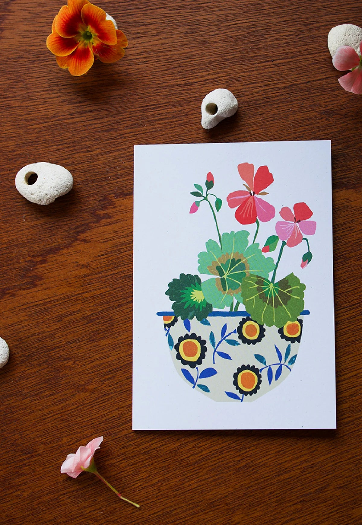 Pelargonium card