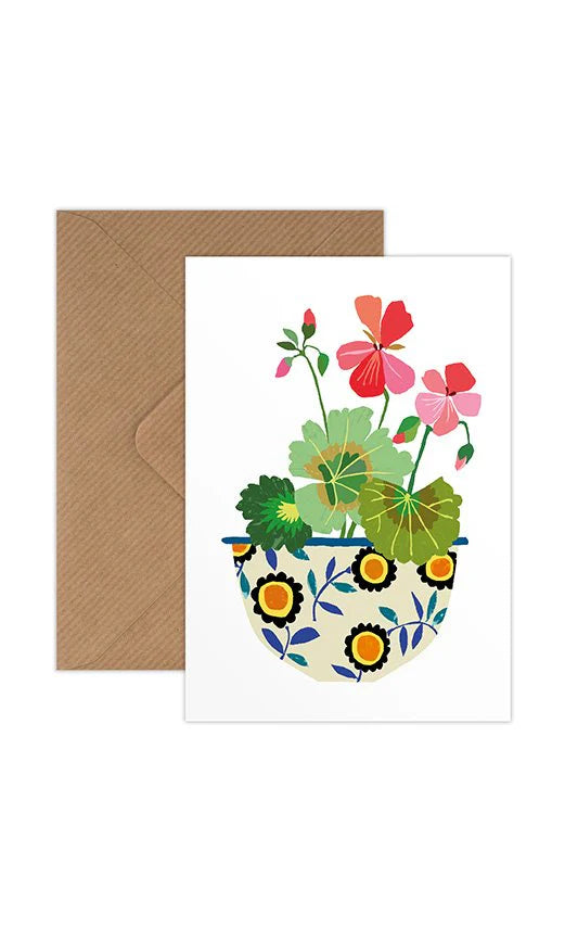 Pelargonium card