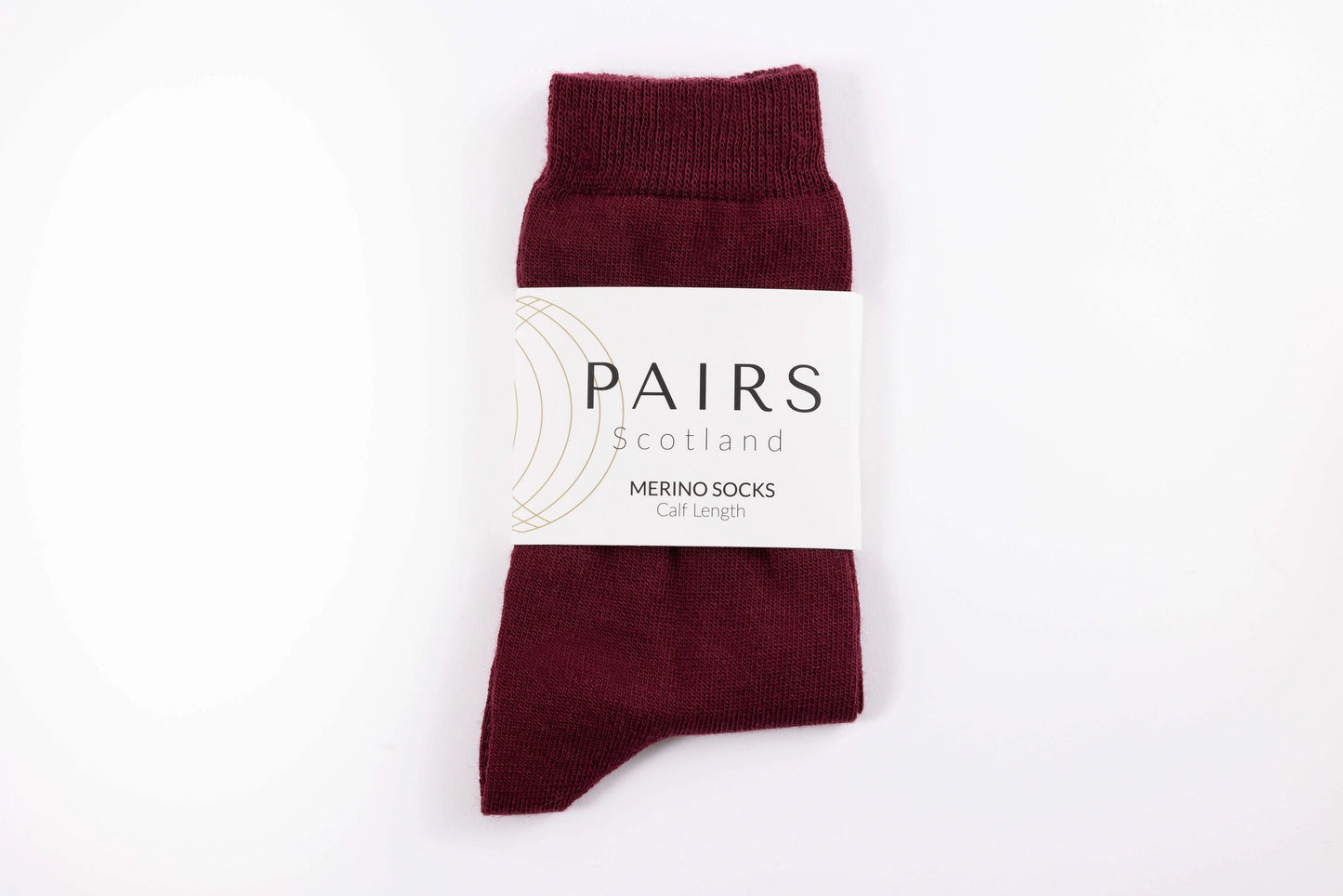 Burgundy Merino Socks - UK 4-7