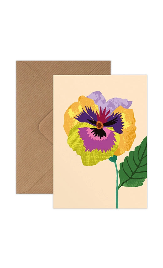 Pansy Mini Cards - Pack of 8