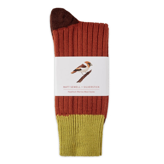 Silverstick Hawfinch Merino Socks, UK 8-10 - THE BRISTOL ARTISAN