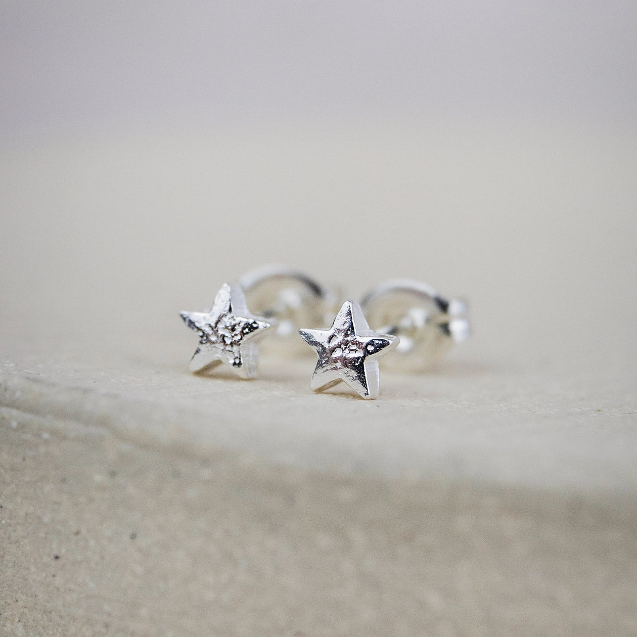 Sterling Silver Mini Studs Stars - THE BRISTOL ARTISAN
